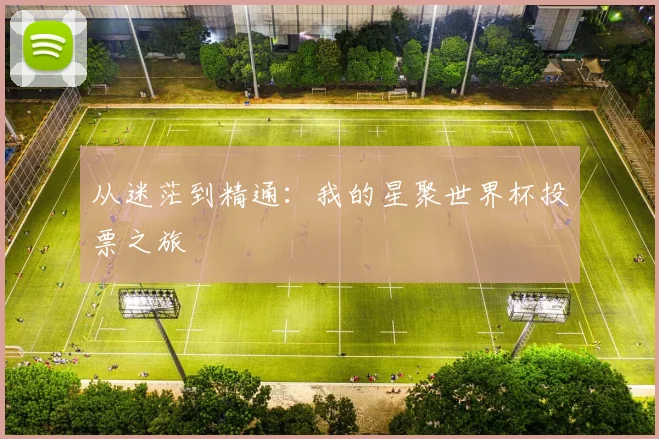 从迷茫到精通：我的星聚世界杯投票之旅